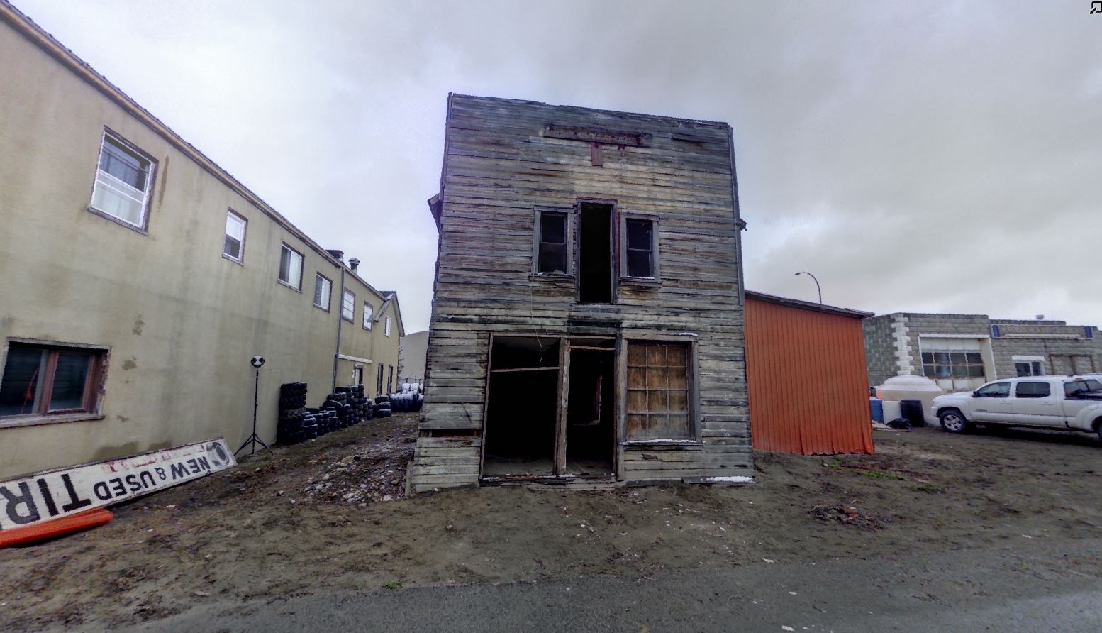 Panoramic view of scanning location 1 of the Quon Sang Lung Laundry Shop.