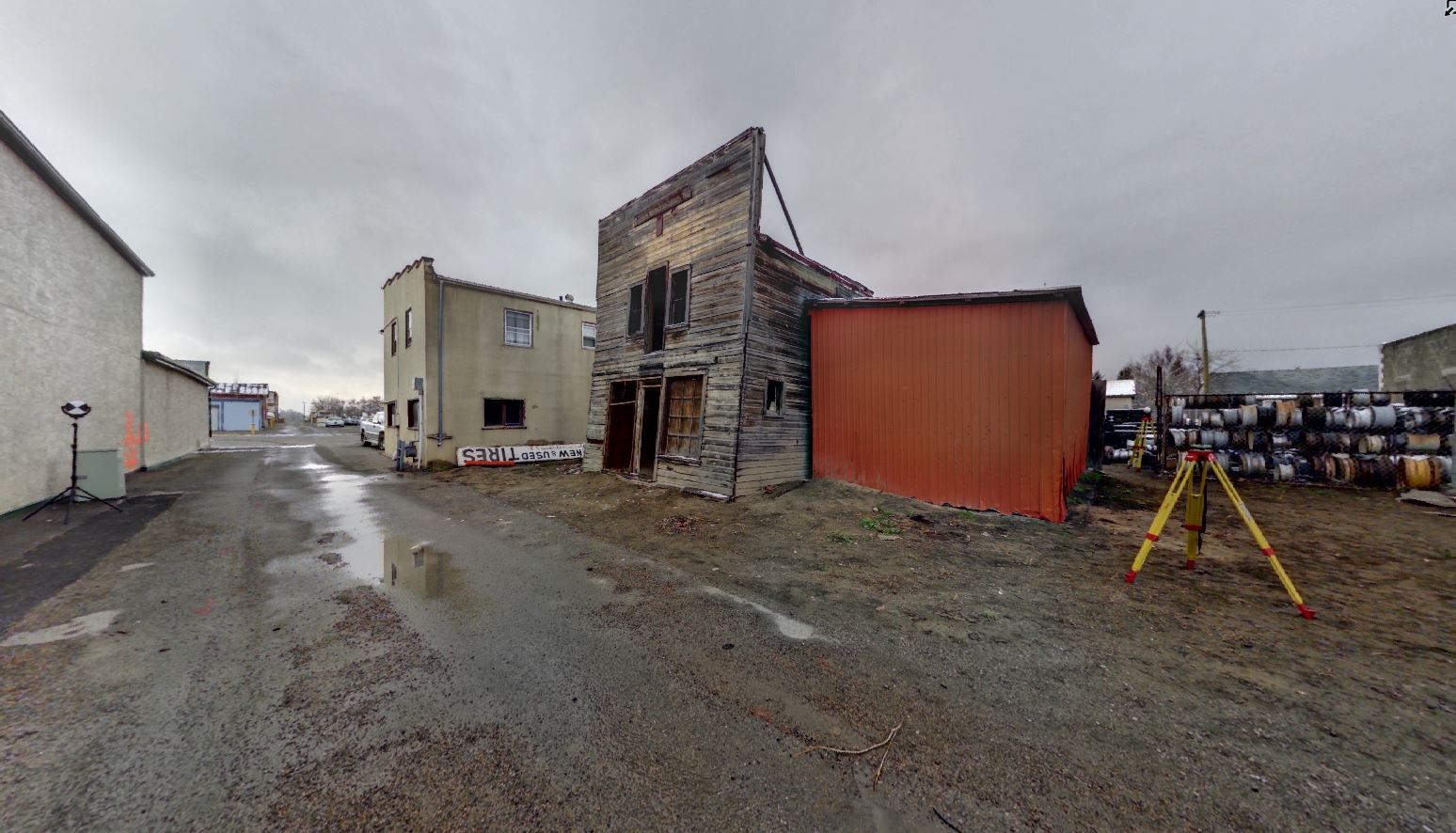 Panoramic view of scanning location 8 of the Quon Sang Lung Laundry Shop.