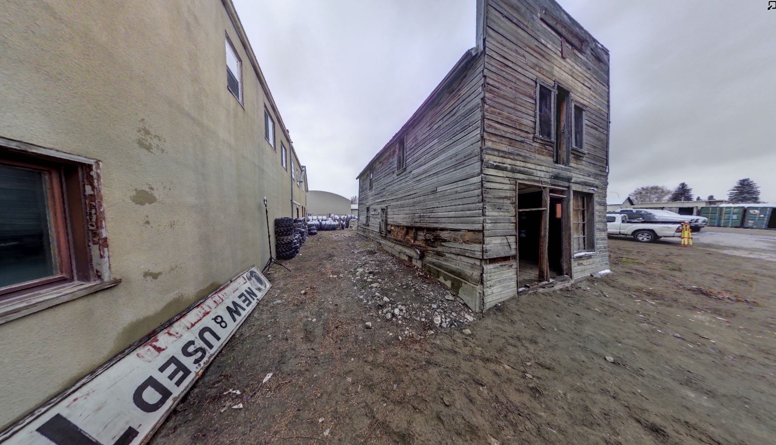 Panoramic view of scanning location 2 of the Quon Sang Lung Laundry Shop.