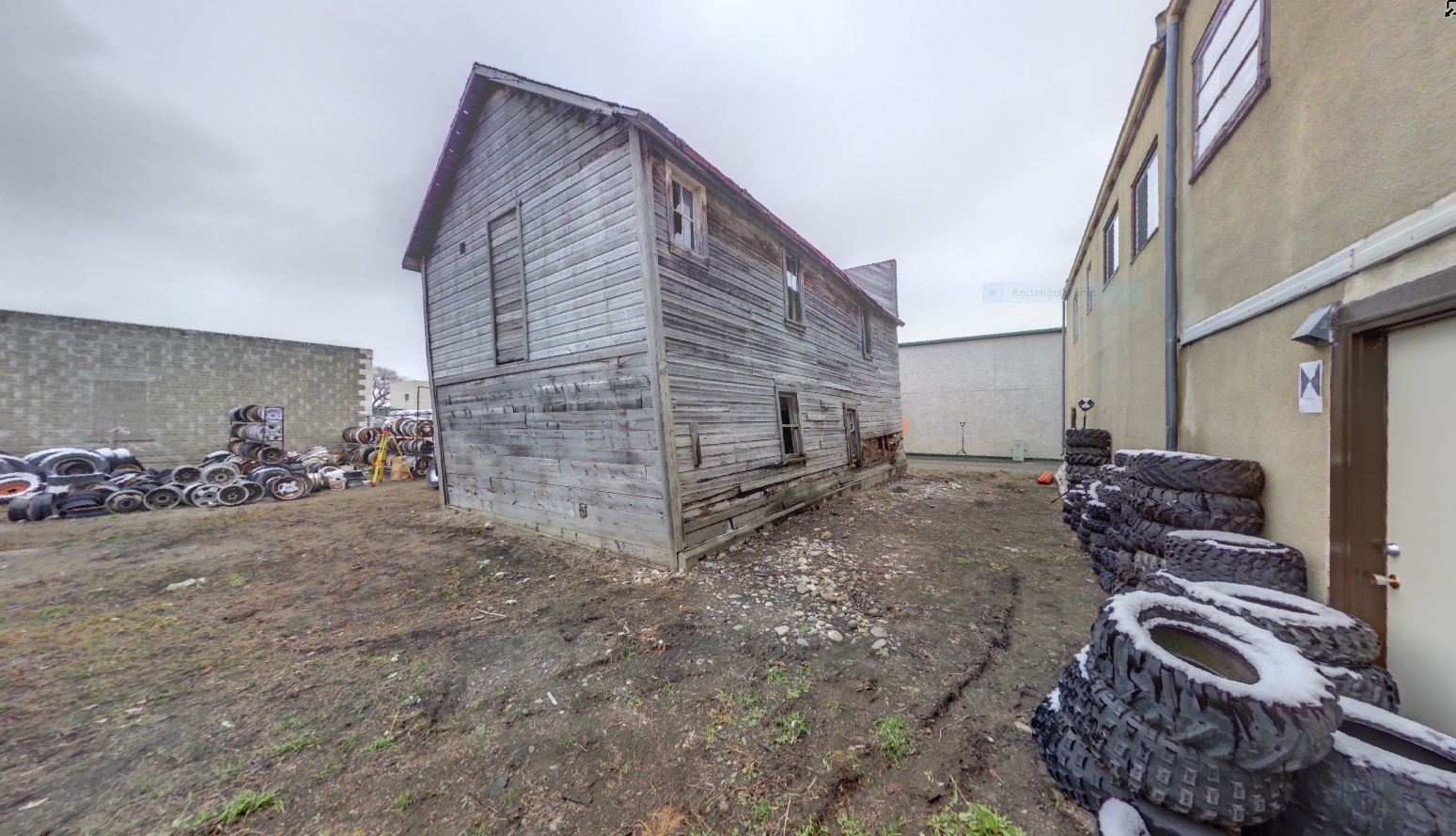 Panoramic view of scanning location 4 of the Quon Sang Lung Laundry Shop.