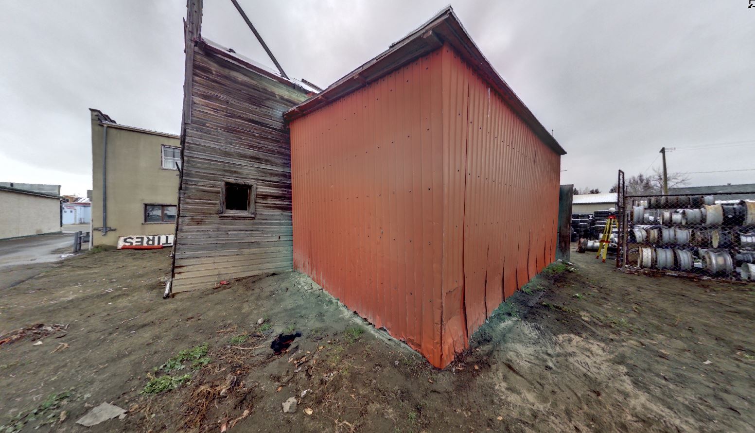Panoramic view of scanning location 7 of the Quon Sang Lung Laundry Shop.