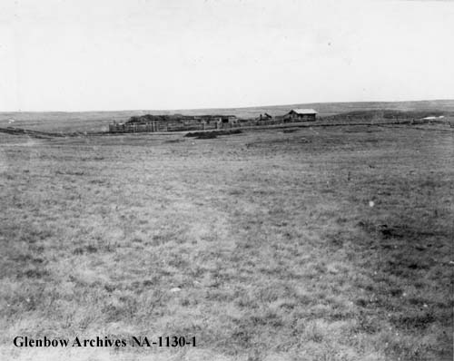 View of Charles Perrenoud Ranch 1890s.
