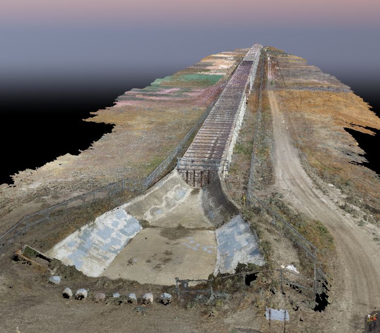 UAV photogrammetry of the inlet at the Brooks Aqueduct