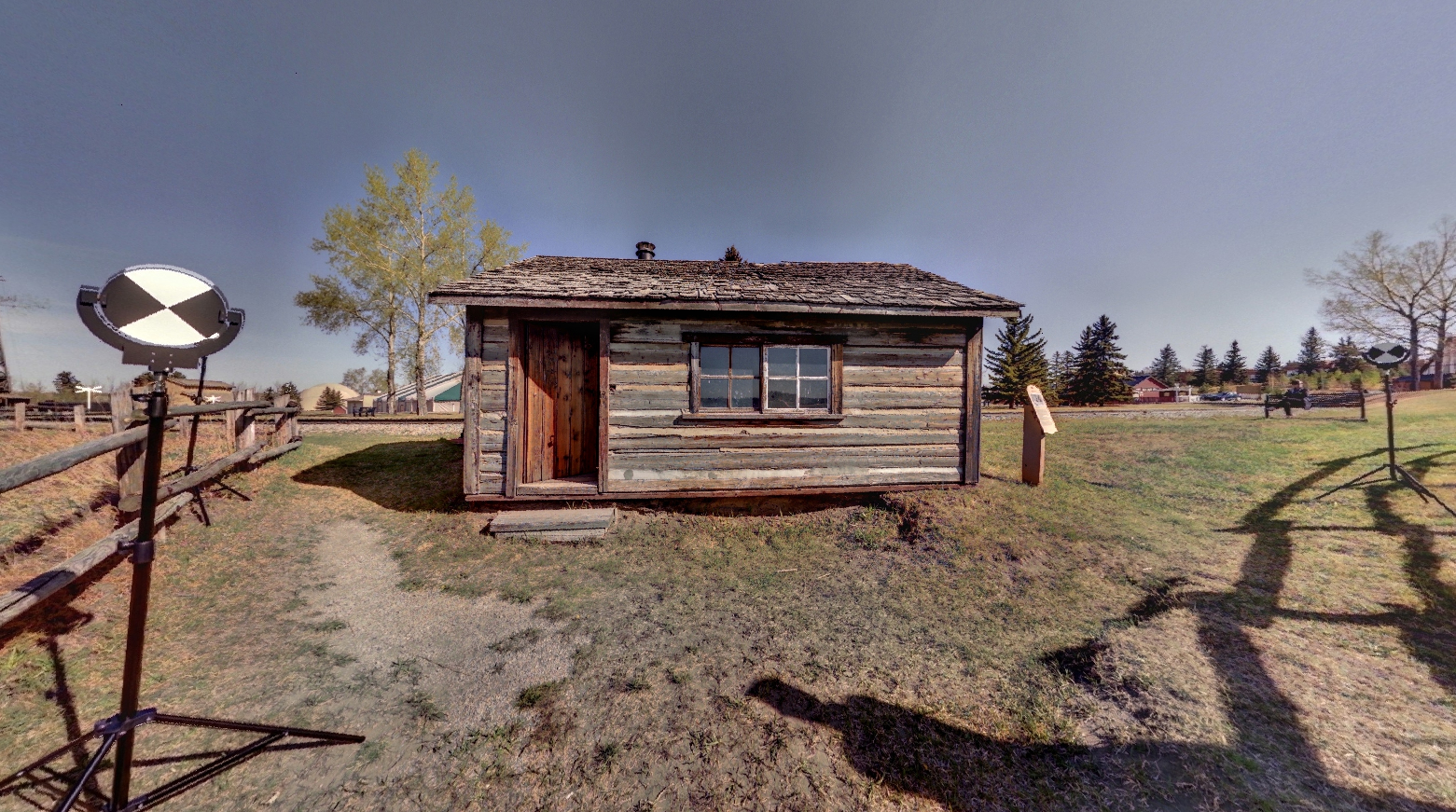 Panoramic view of the Miner's Cabin from Z+F 5010X laser scanner, scanning location 4