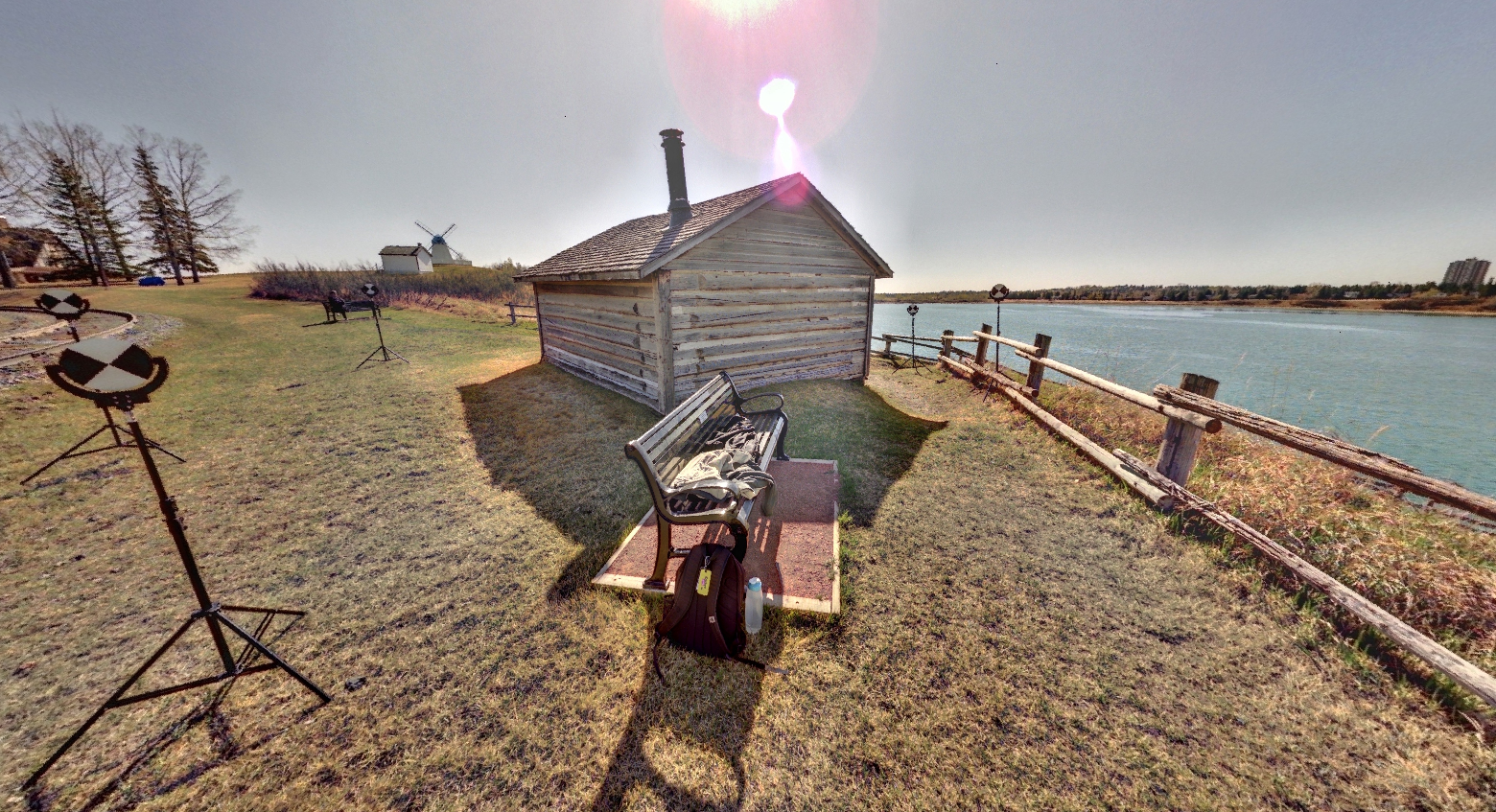 Panoramic view of the Miner's Cabin from Z+F 5010X laser scanner, scanning location 6