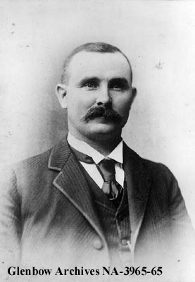 Portrait of Patrick Burns, rancher Calgary, Alberta. Early 1900s.