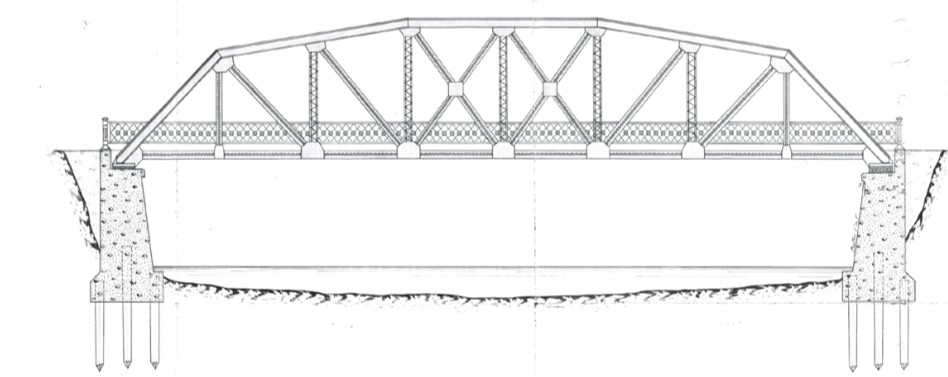Plans for the 9th Avenue SE Bridge by The Alogoma Steel Bridge Co.