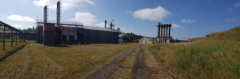 The Fractionation Plant and Absorber Building.