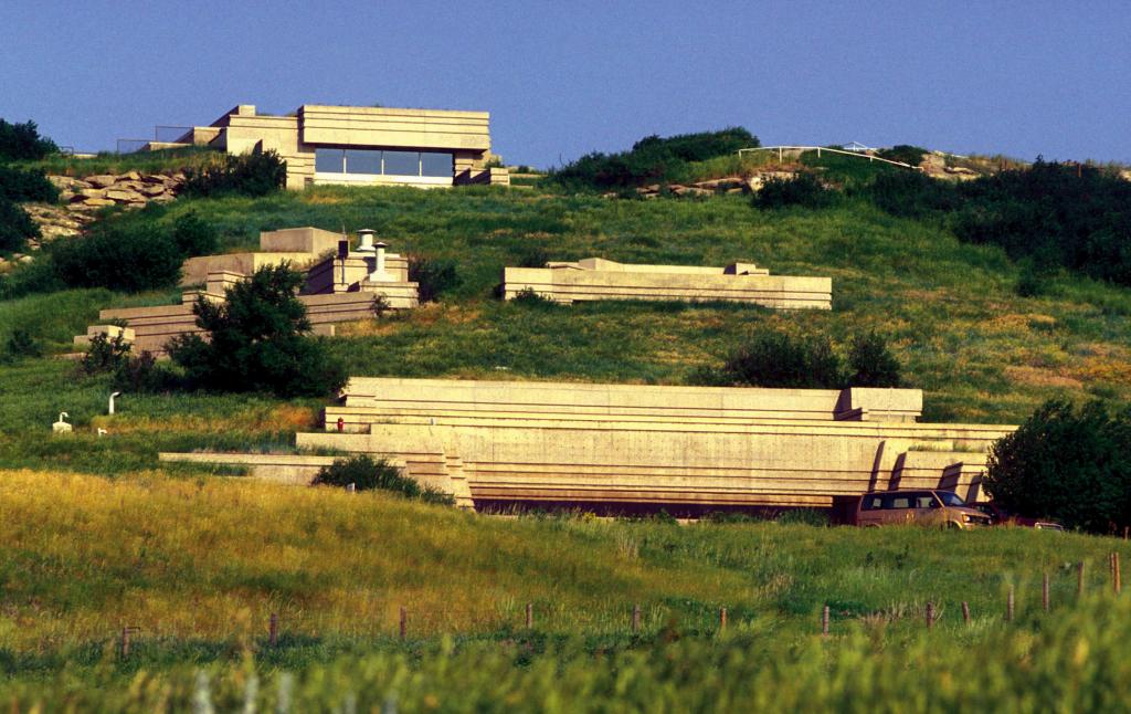 Interpretive centre at  Head-Smashed-In Buffalo Jump World Heritage Site.