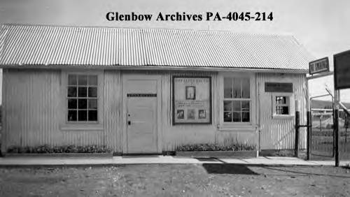 Office and laboratory building at Royalite gas plant, Turner Valley, Alberta, ca 1930-1949.