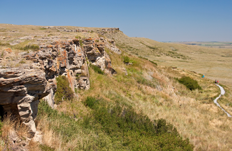 Cliff of Head-Smashed-In Buffalo Jump.