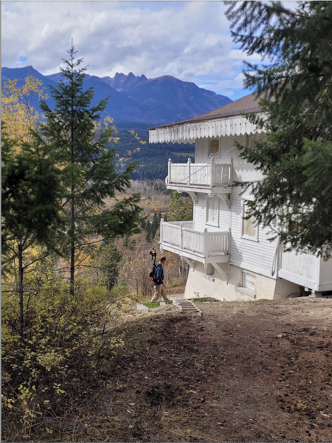 The pagoda chalet during documentation and renovations in October 2023. From Capture2Preserv project.