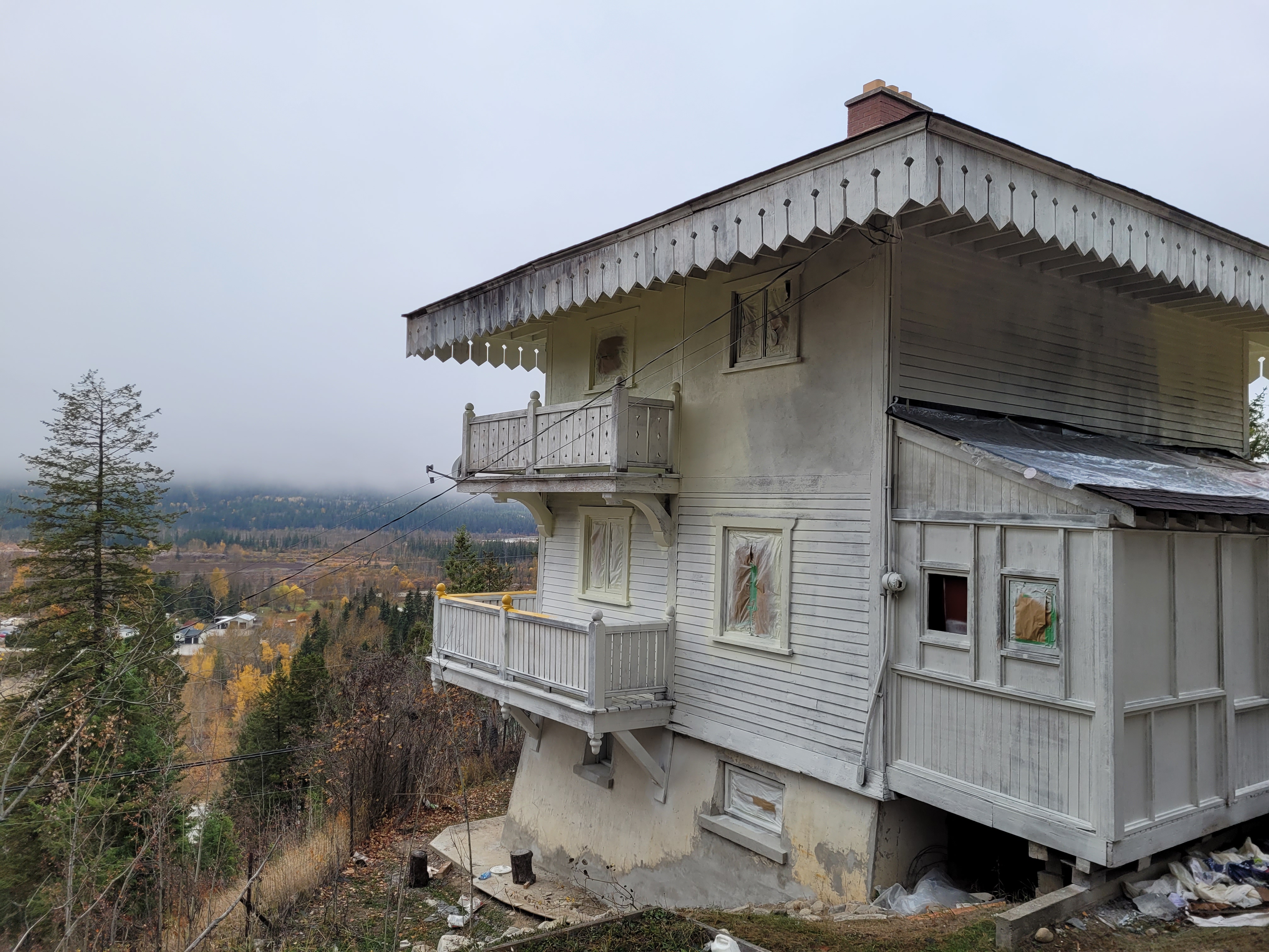 The pagoda chalet during documentation and renovations in October 2023. From Capture2Preserv project.