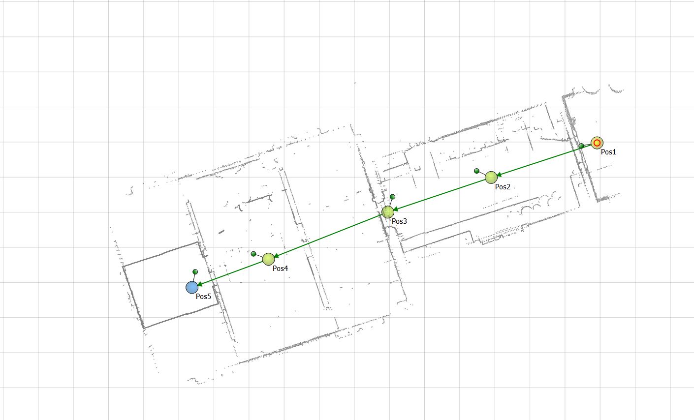 Overhead view of Elizabeth Parker interior scan positions